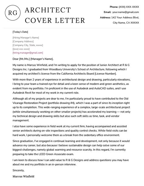 Examples of Well-Written Letters - Cover Letter Examples for Interior Design